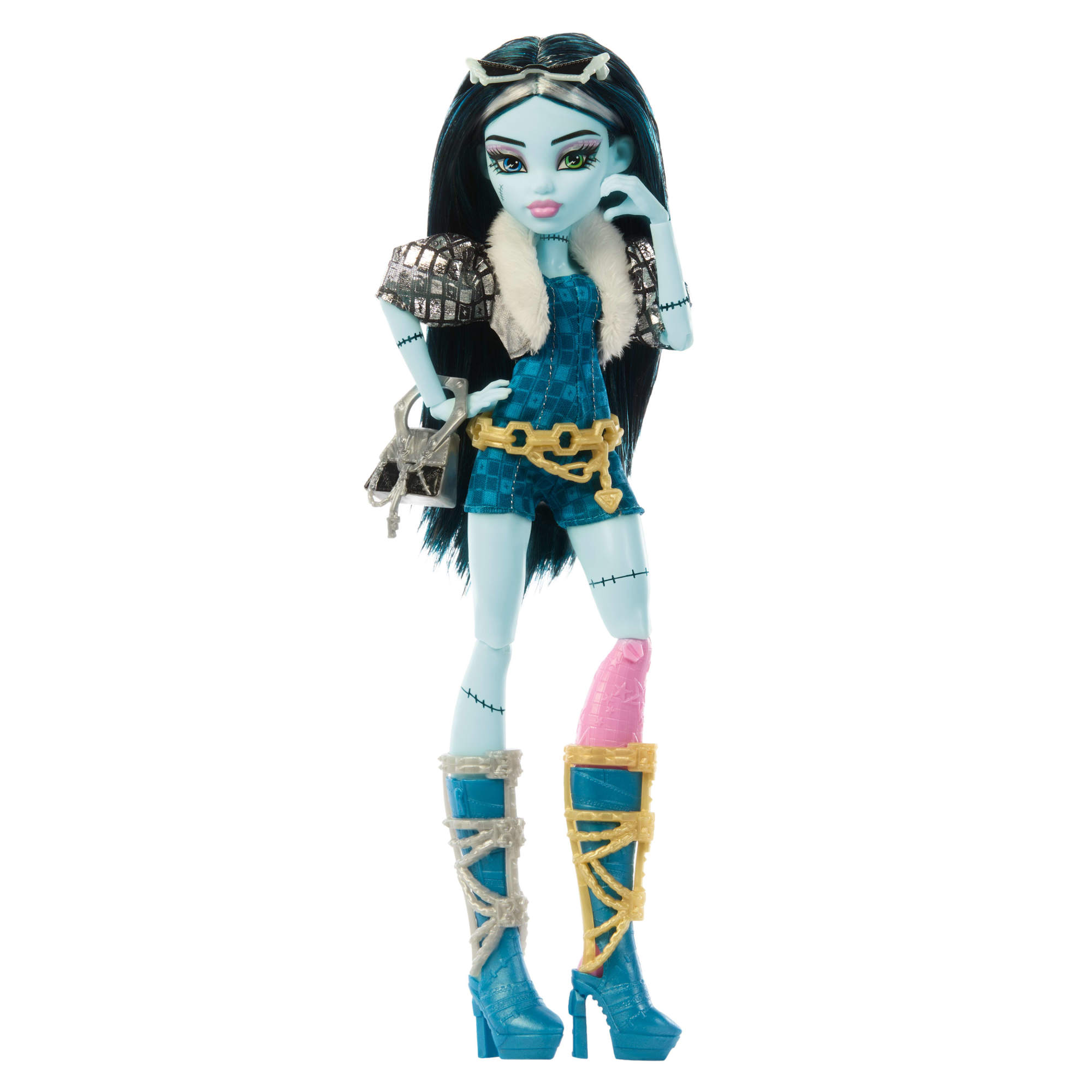 Boneca Skulltimate Secrets Monster Mysteries Abbey Bominable Monster High Skulltimate Secrets Azul-claro-6
