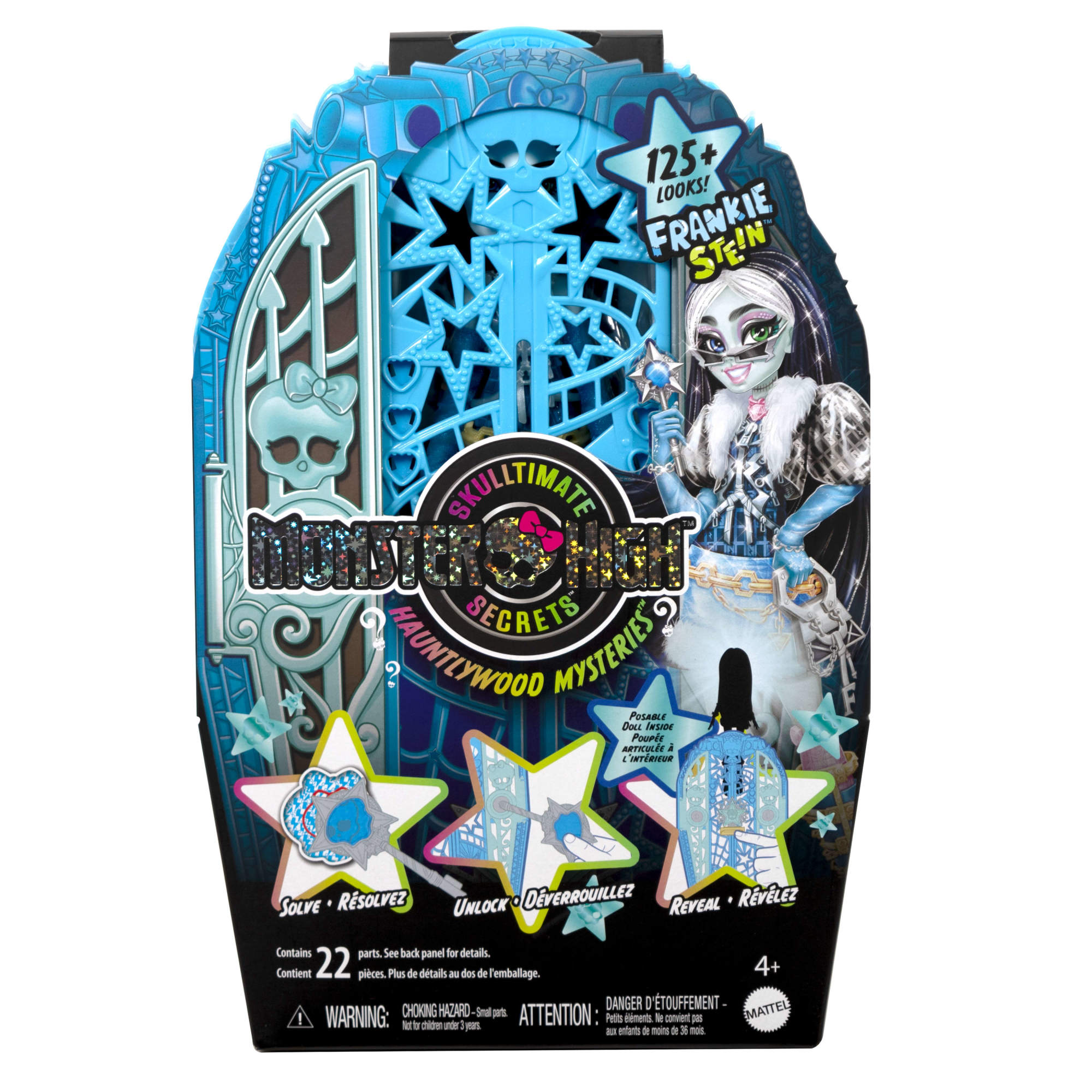 Boneca Skulltimate Secrets Monster Mysteries Abbey Bominable Monster High Skulltimate Secrets Azul-claro-7