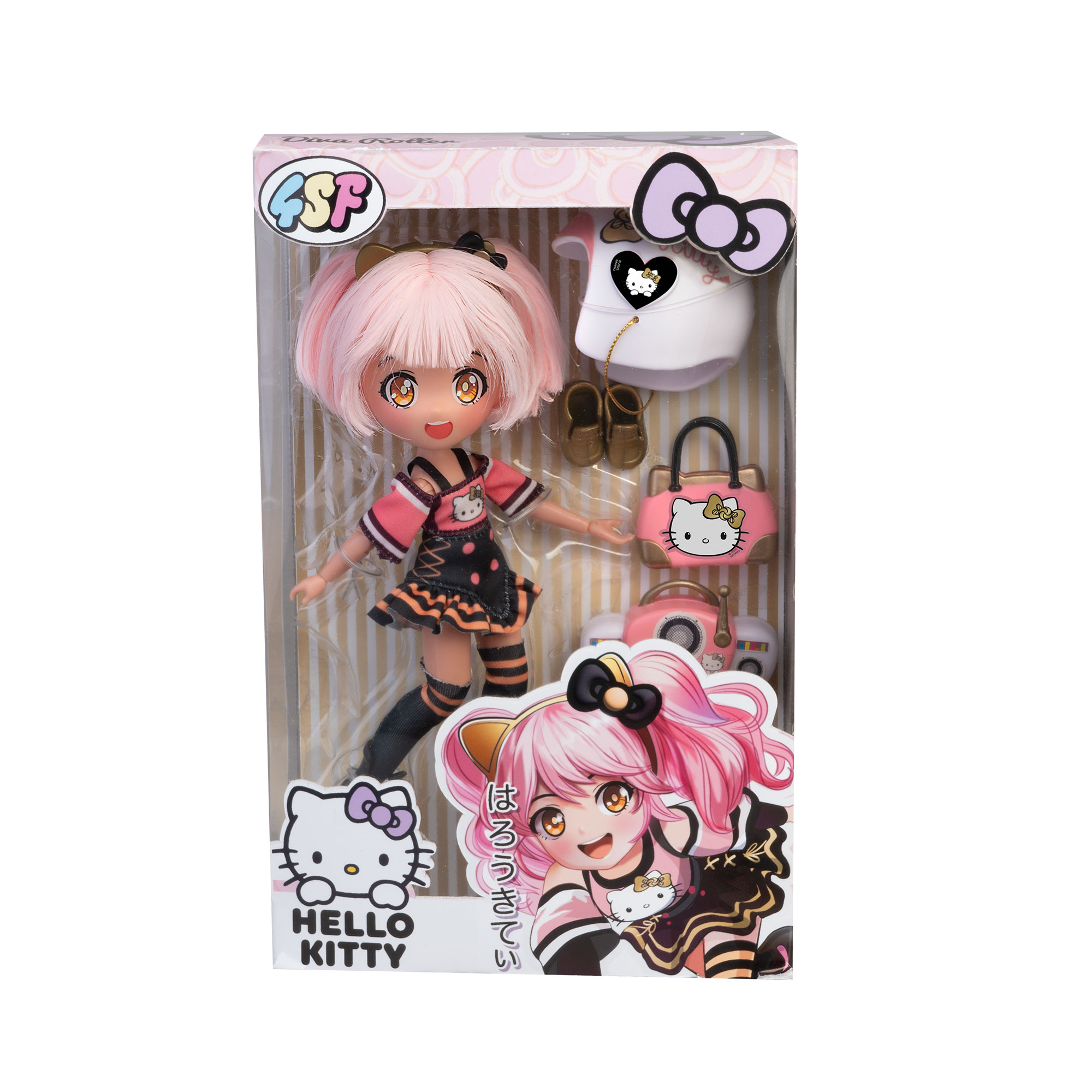 Boneca Golden Diva Roller Hello Kitty 4