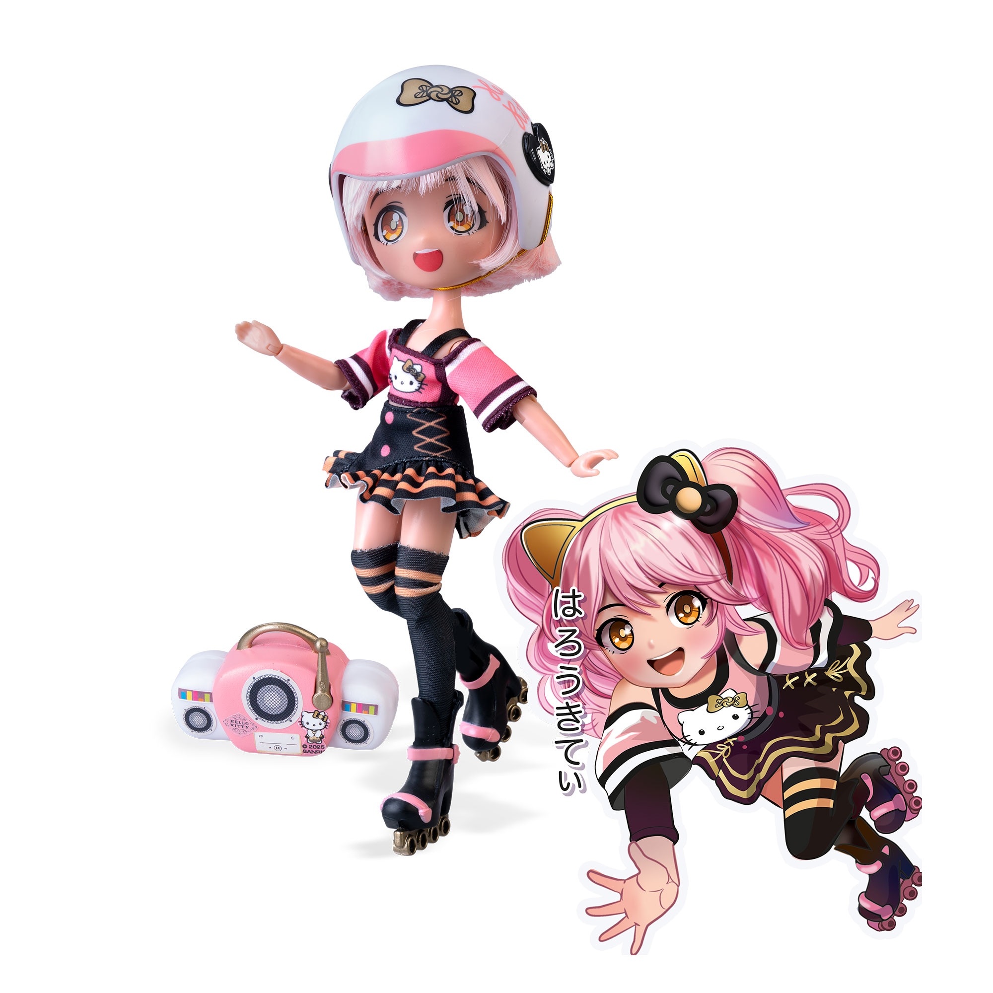 Boneca Golden Diva Roller Hello Kitty 5