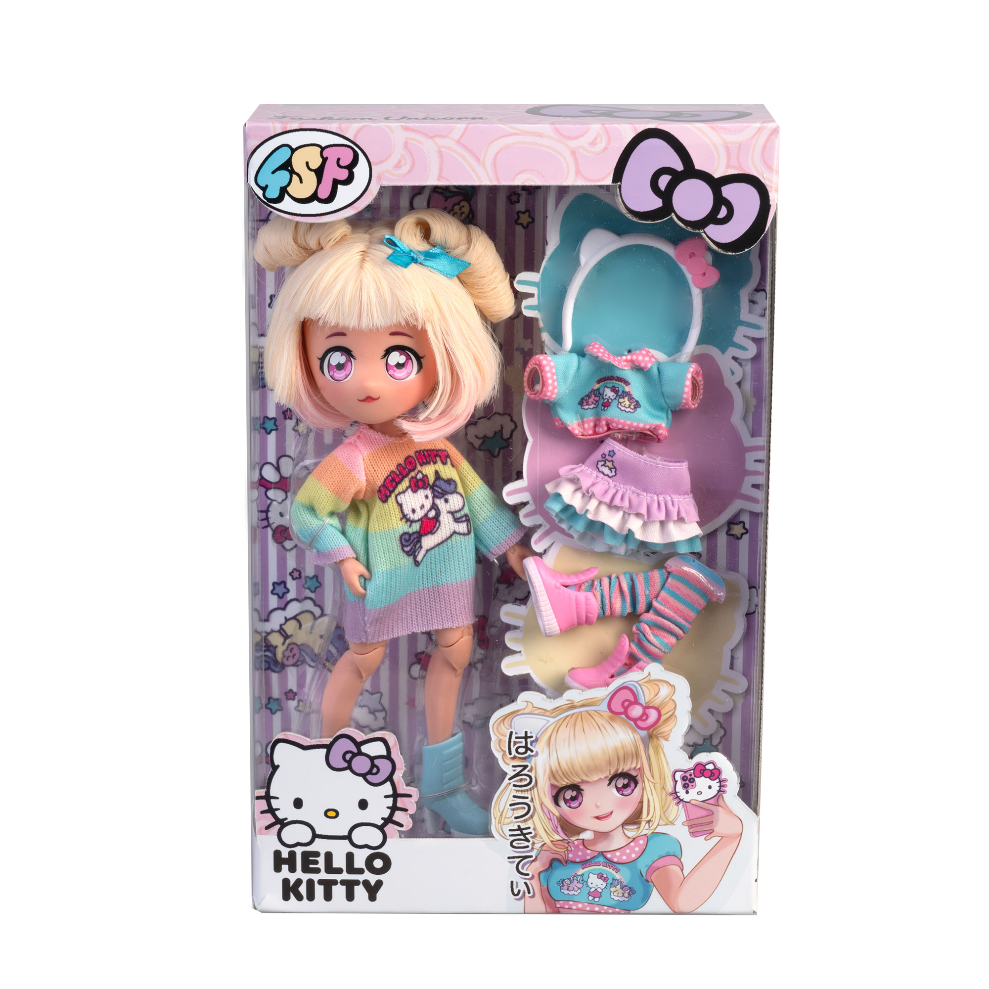 Muñeca Fashion Unicorns Hello Kitty Famosa 4