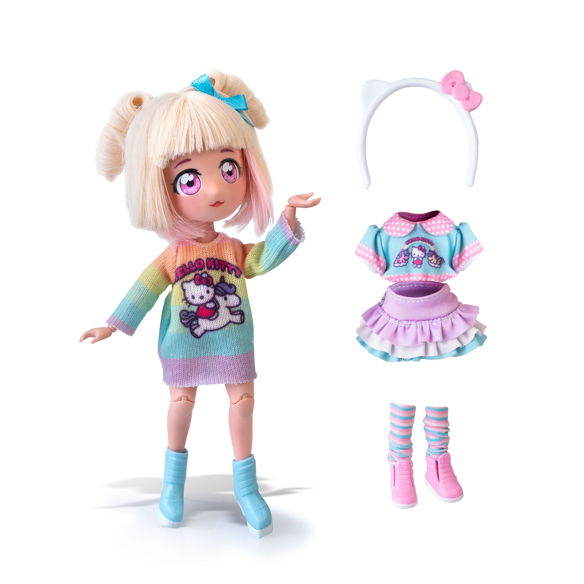 Muñeca Fashion Unicorns Hello Kitty Famosa 5