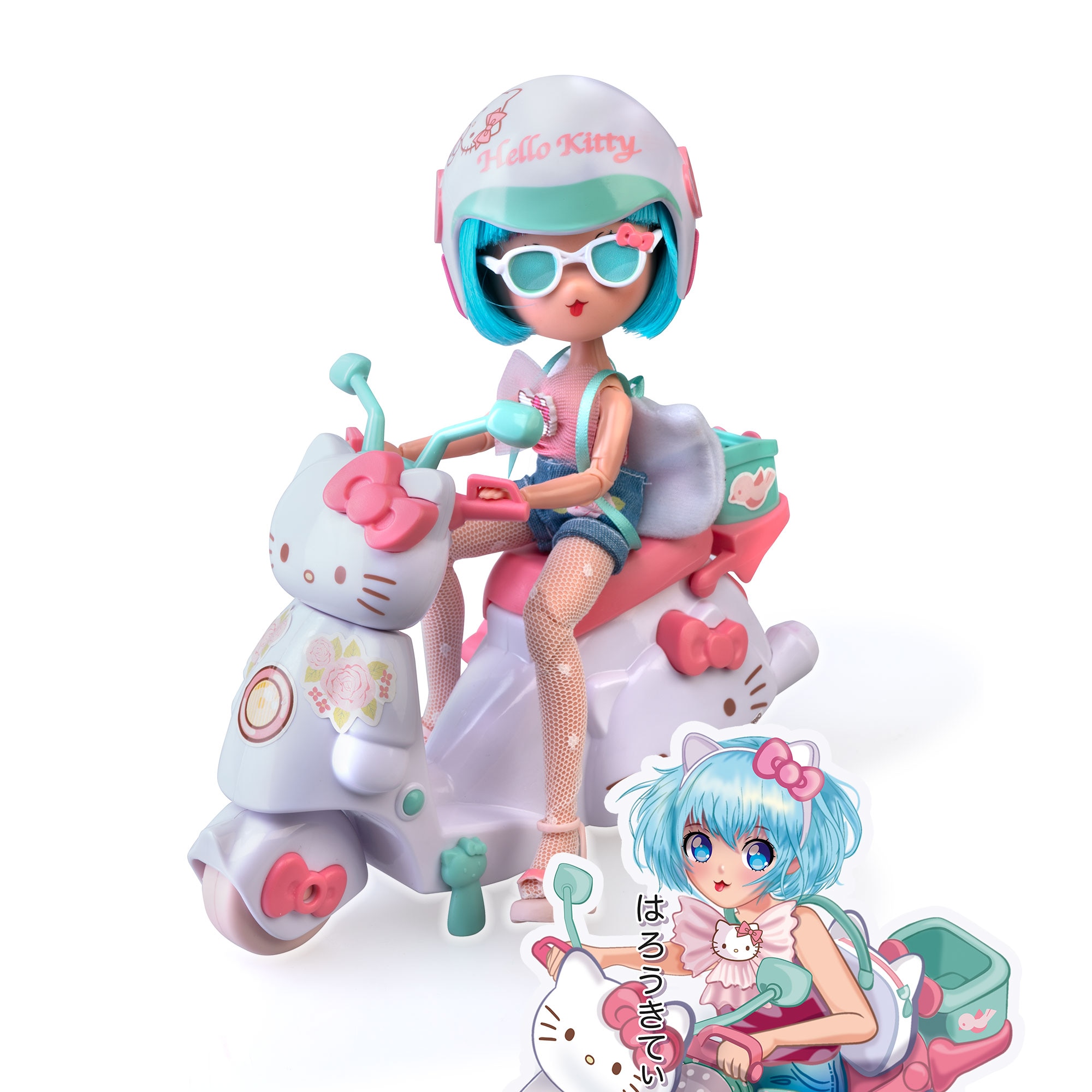 Boneca Pretty Pink Scooter Hello Kitty 3