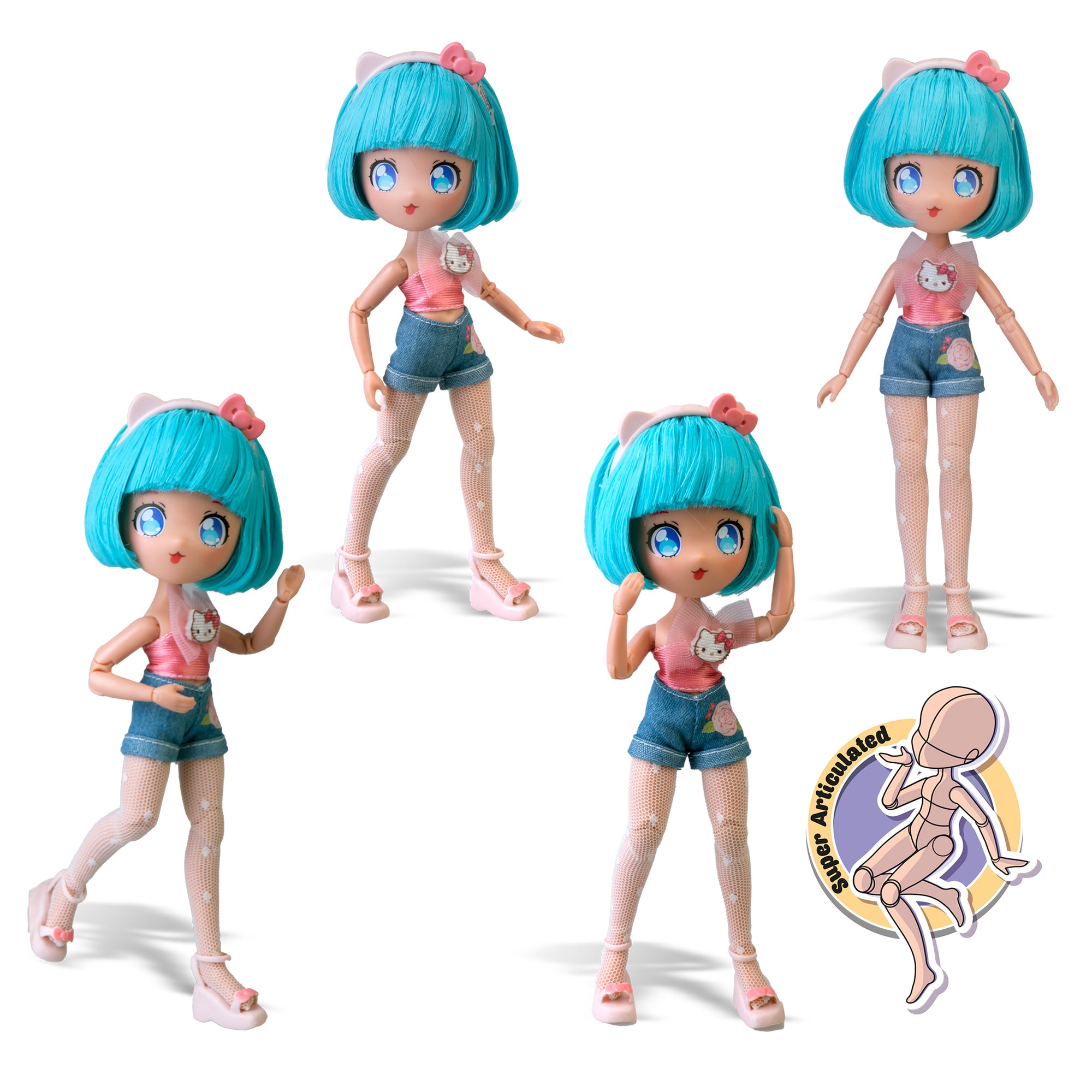 Boneca Pretty Pink Scooter Hello Kitty 7