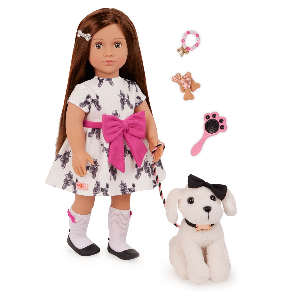 Muñeca con Perrito Gemma Our Generation 8