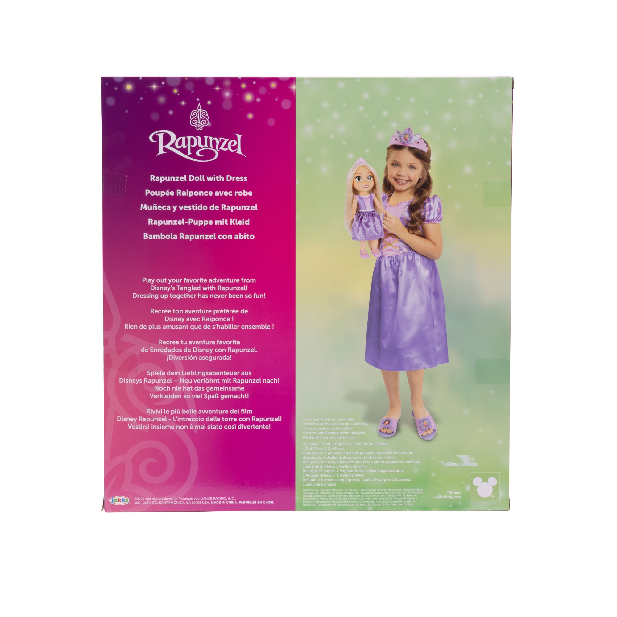 Pack Muñeca Rapunzel 38 cm con Disfraz para Niñas Disney Jakks Pacific 4