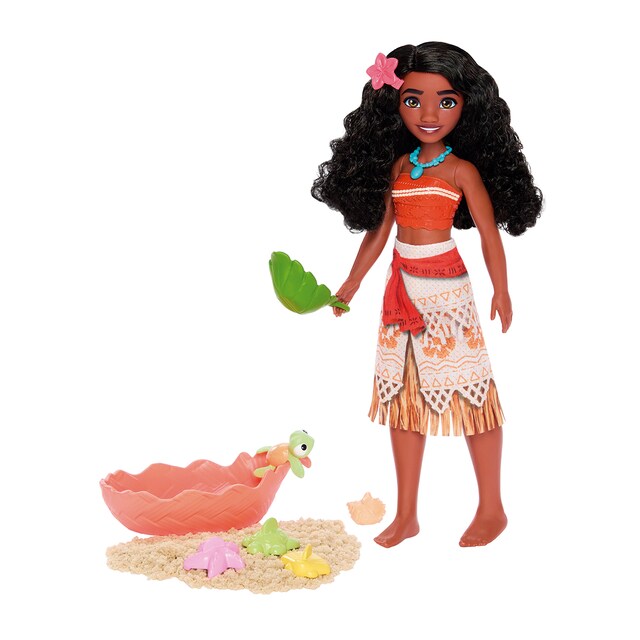 Imagen 0 de Disney Princess Muñeca Moana con tortuga Mattel