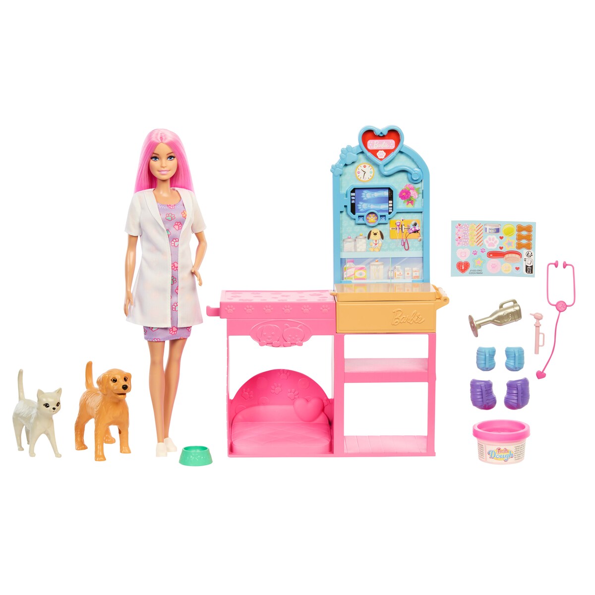 Barbie Tú puedes ser Muñeca veterinaria con set de juego Mattel 6