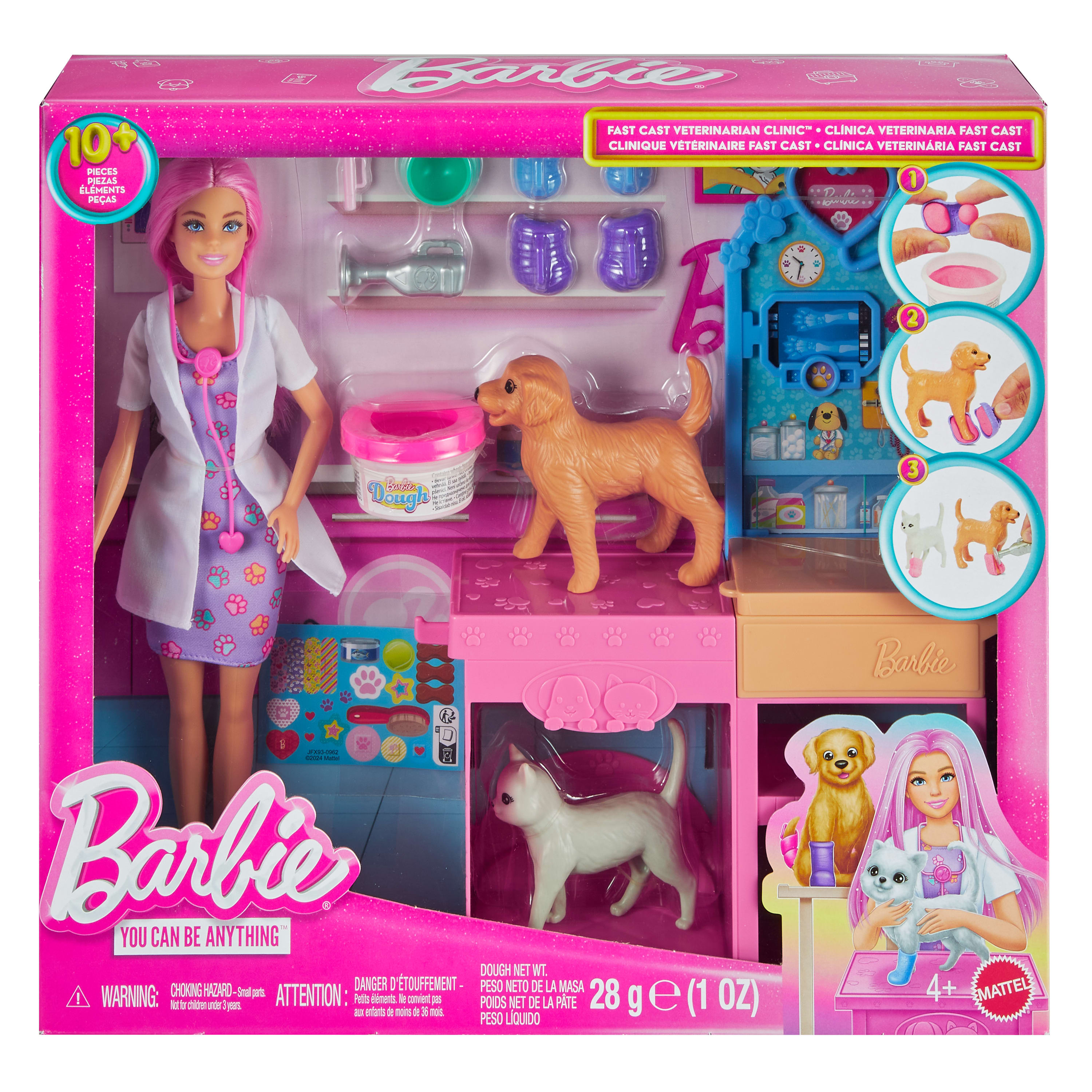 Barbie Tú puedes ser Muñeca veterinaria con set de juego Mattel 7