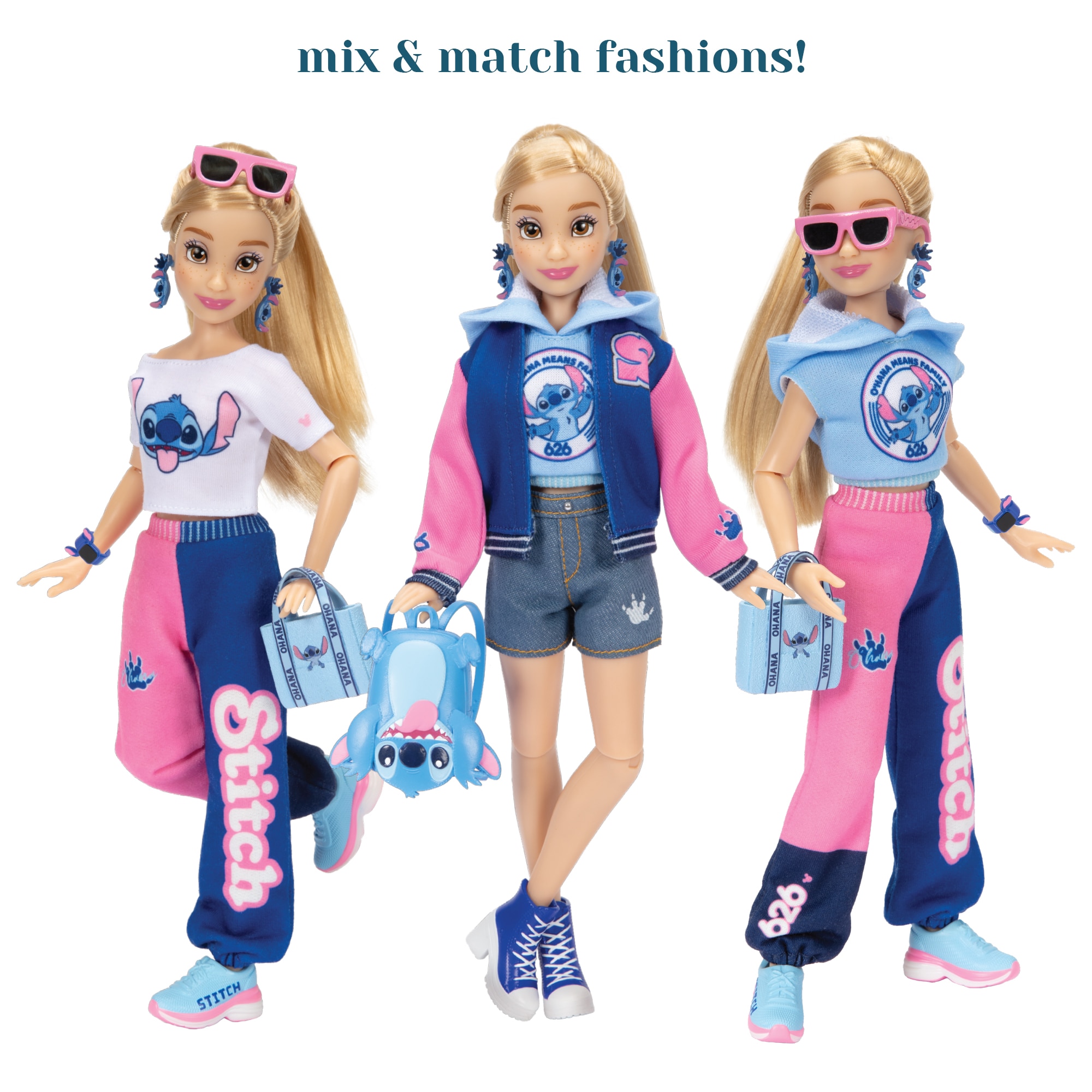 Muñeca Disney Ily Stich universitaria Jakks Pacific 4