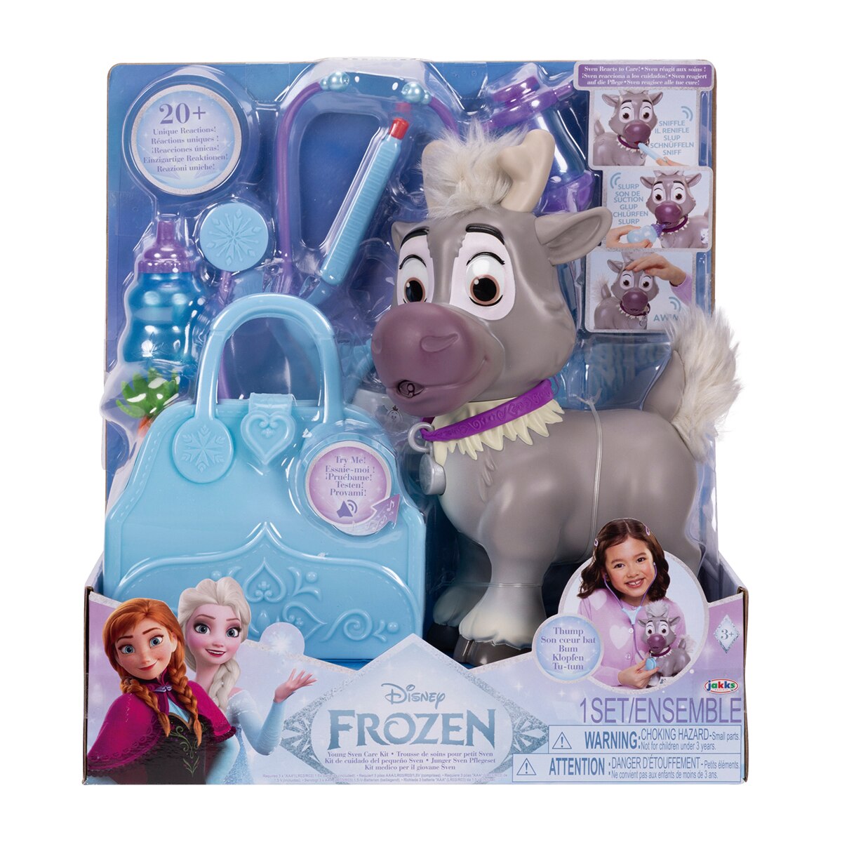 Jakks Pacific – Kit de cuidados baby Sven interactivo Frozen Jakks Pacific.