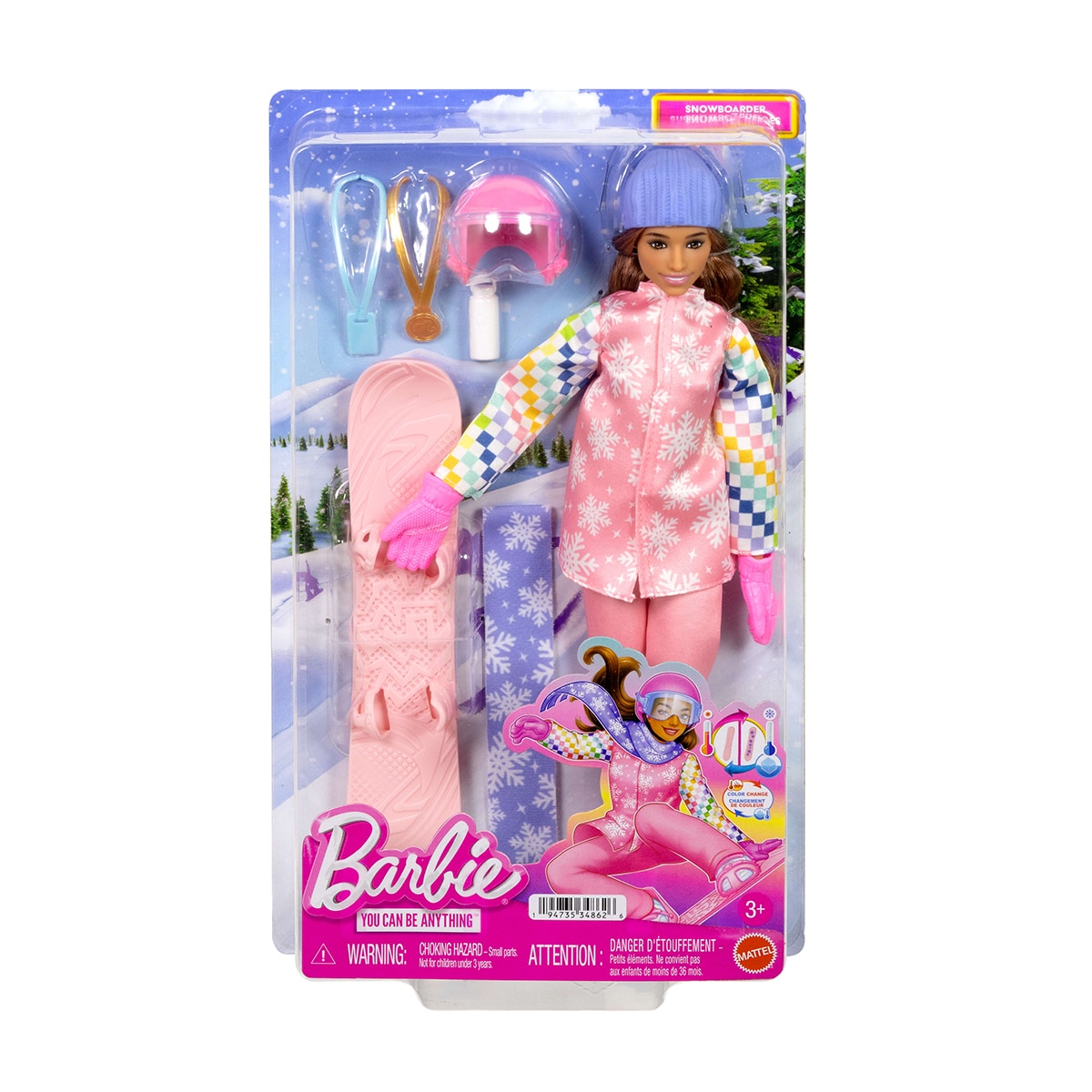 Barbie esquiadora con accesorios 6