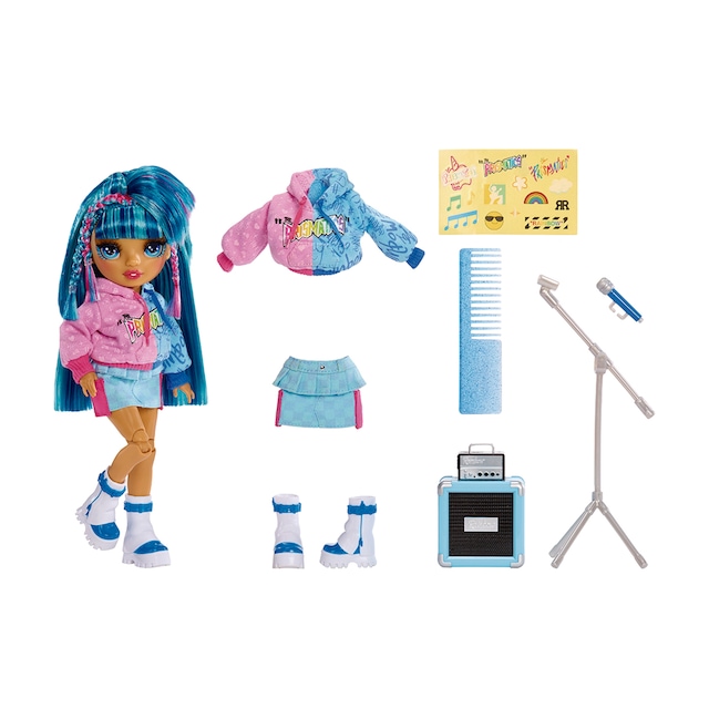 Imagen 0 de Muñeca y accesorios Jr High Rockband Skyler Rainbow High MGA