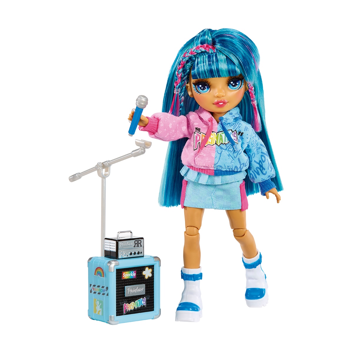 Muñeca y accesorios Jr High Rockband Skyler Rainbow High MGA 2