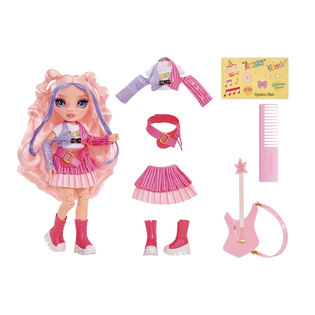 Imagen 0 de Muñeca y accesorios Jr High Rockband Bella Rainbow High MGA
