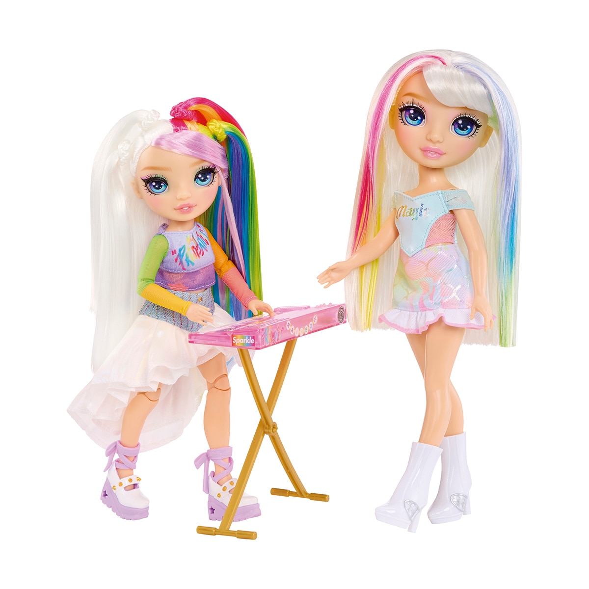 Muñeca y accesorios Jr High Rockband Amaya Rainbow High MGA 3