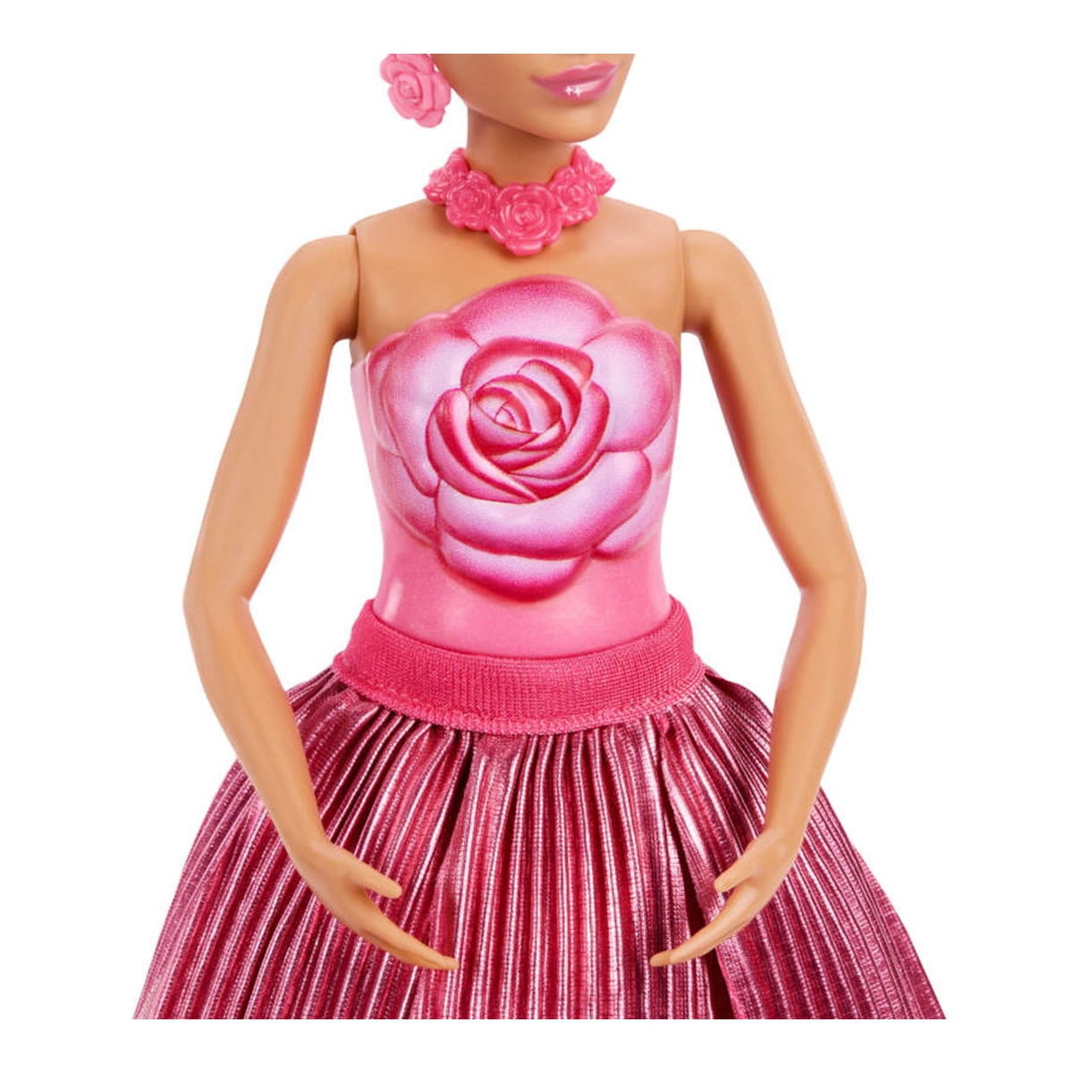 Barbie Petal Pop Muñeca sorpresa en ramo de rosas rojas 4