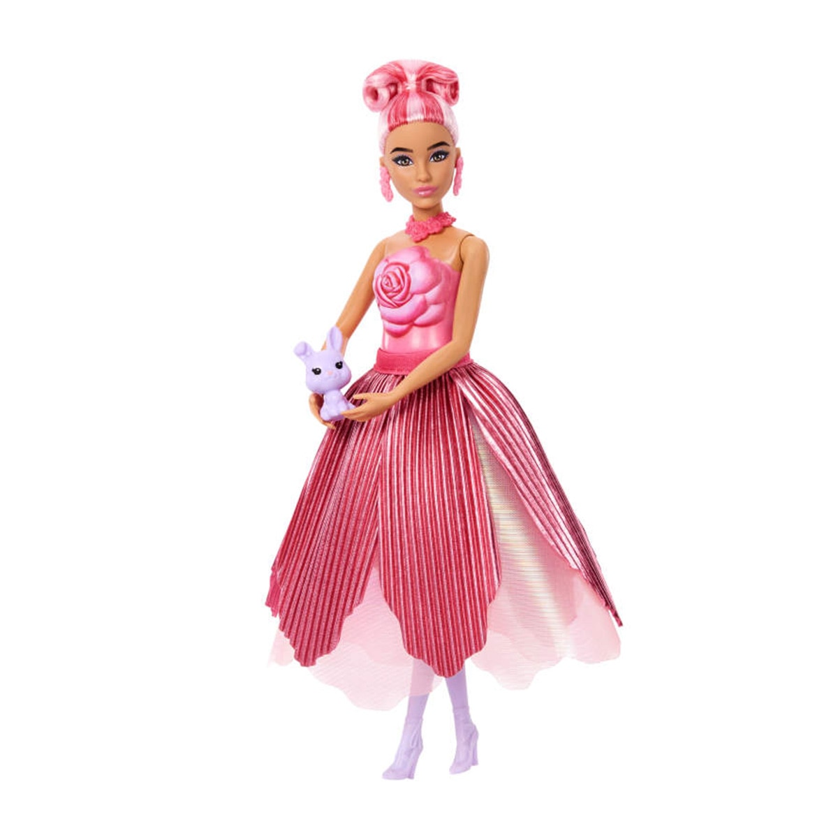 Barbie Petal Pop Muñeca sorpresa en ramo de rosas rojas 5