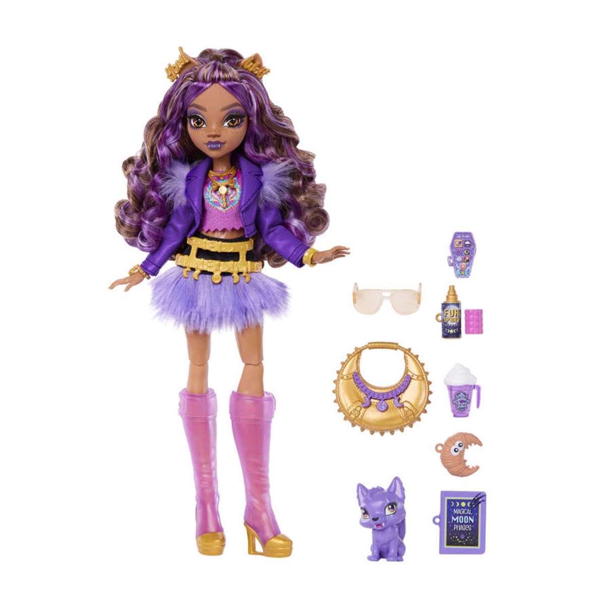 Monster High Muñeca Clawdeen Wolf con accesorios 5