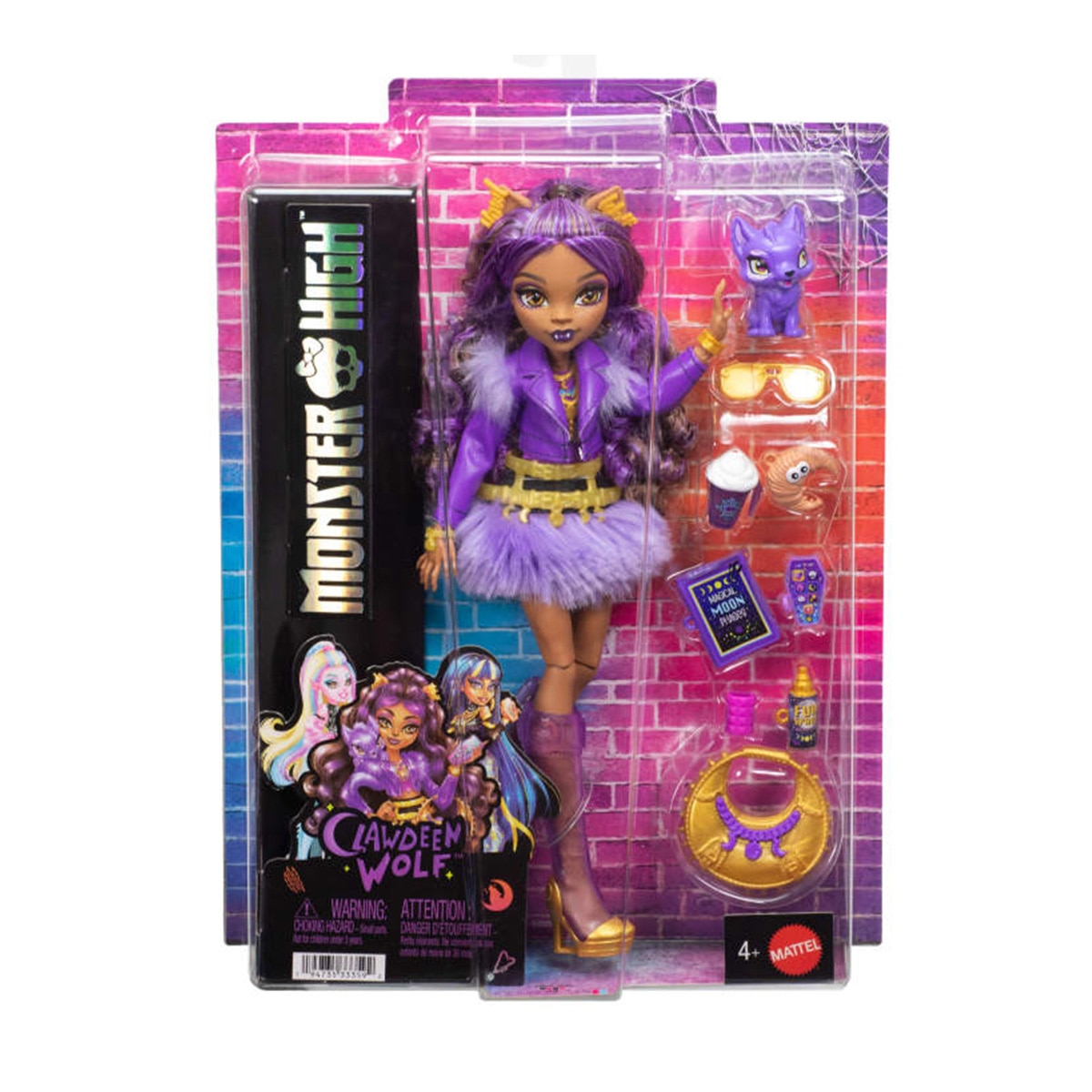 Monster High Muñeca Clawdeen Wolf con accesorios 6