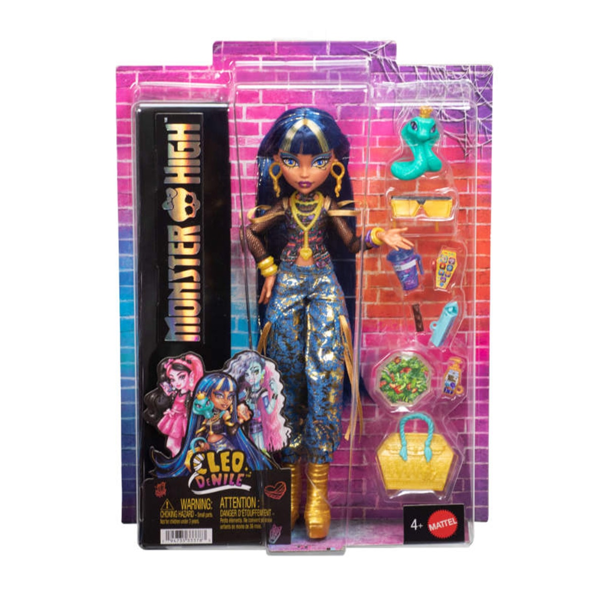 Monster High Muñeca Cleo de Nile con accesorios 6