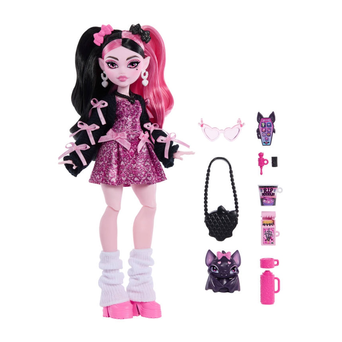 Monster High Muñeca Draculaura con accesorios 5