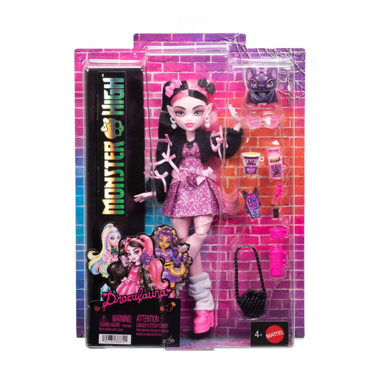 Monster High Muñeca Draculaura con accesorios 6