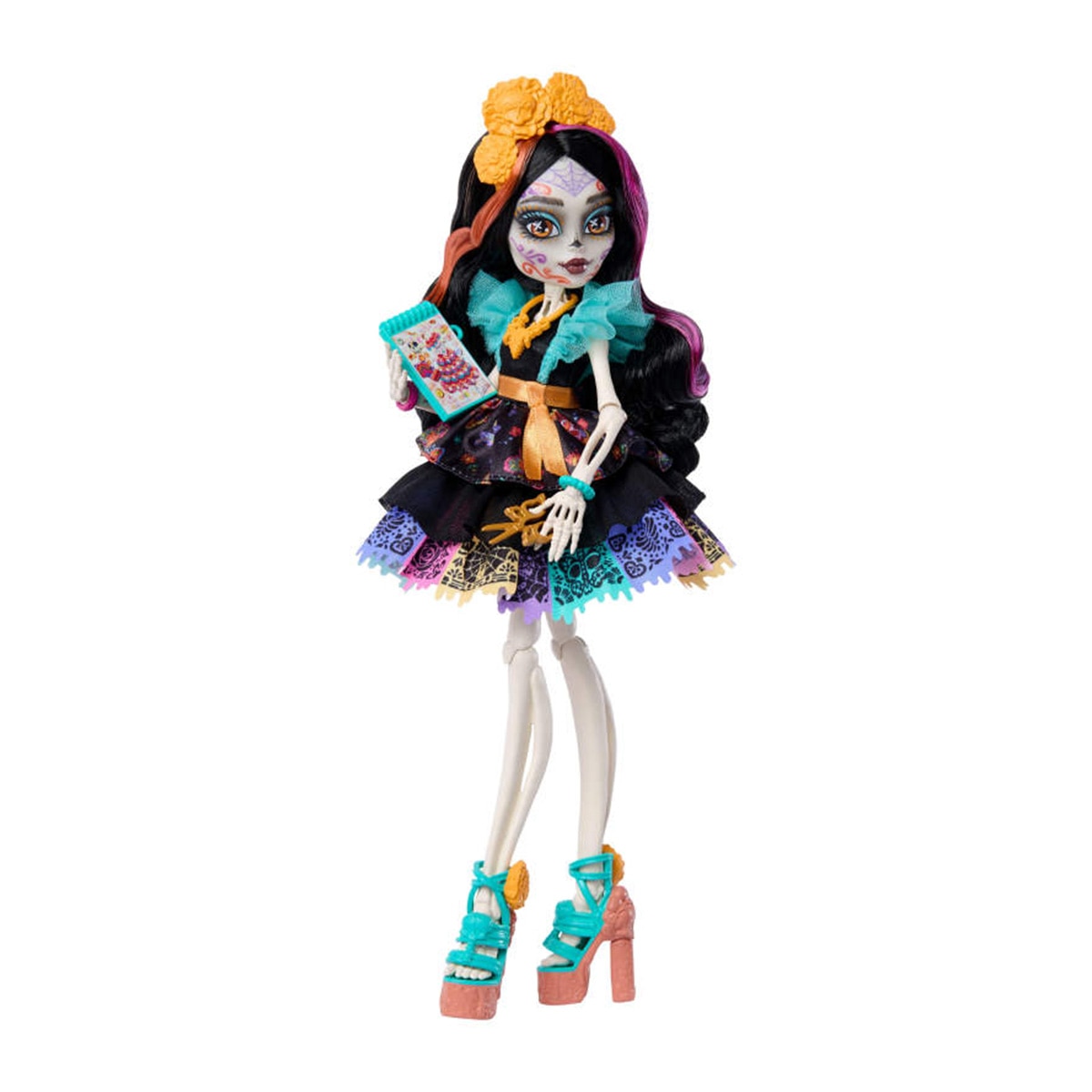 Monster High Muñeca Skelita Calaveras con accesorios 4