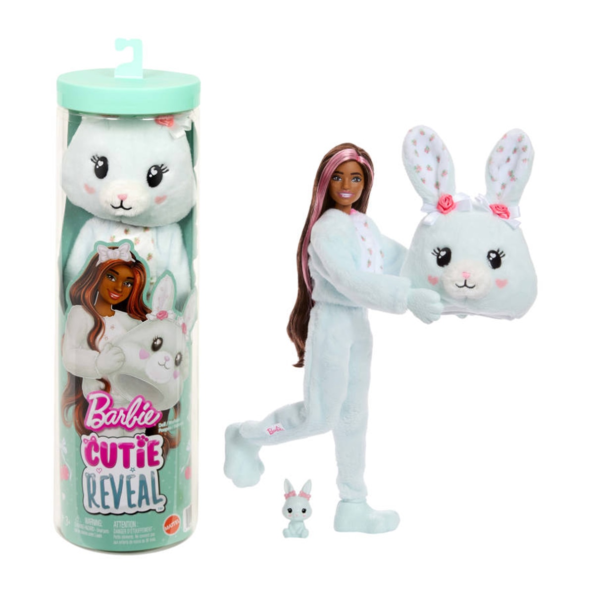 Barbie Cutie Reveal Lazos tiernos Muñeca sorpresa conejito menta 1