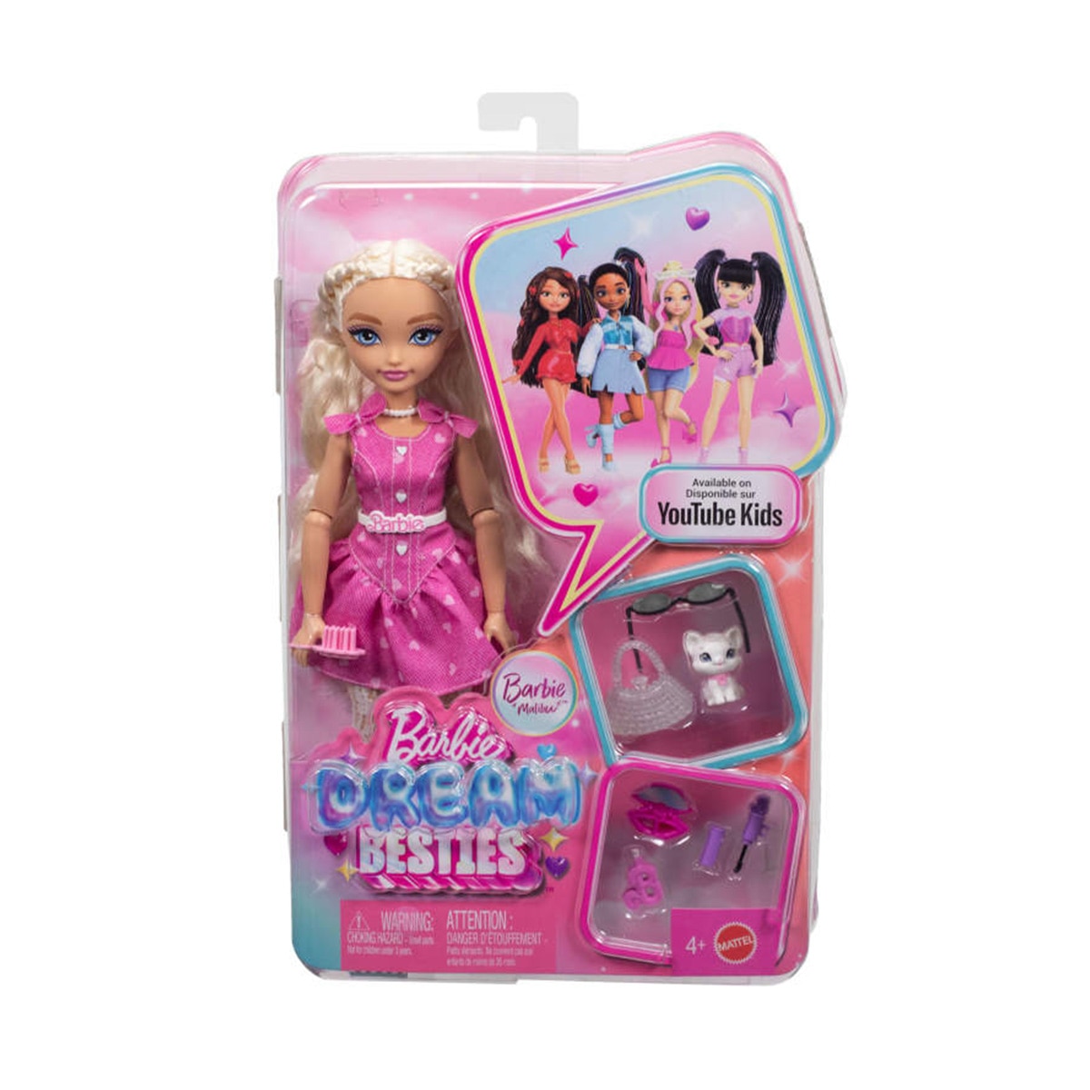 Barbie Dream Besties Muñeca Malibú con accesorios 6