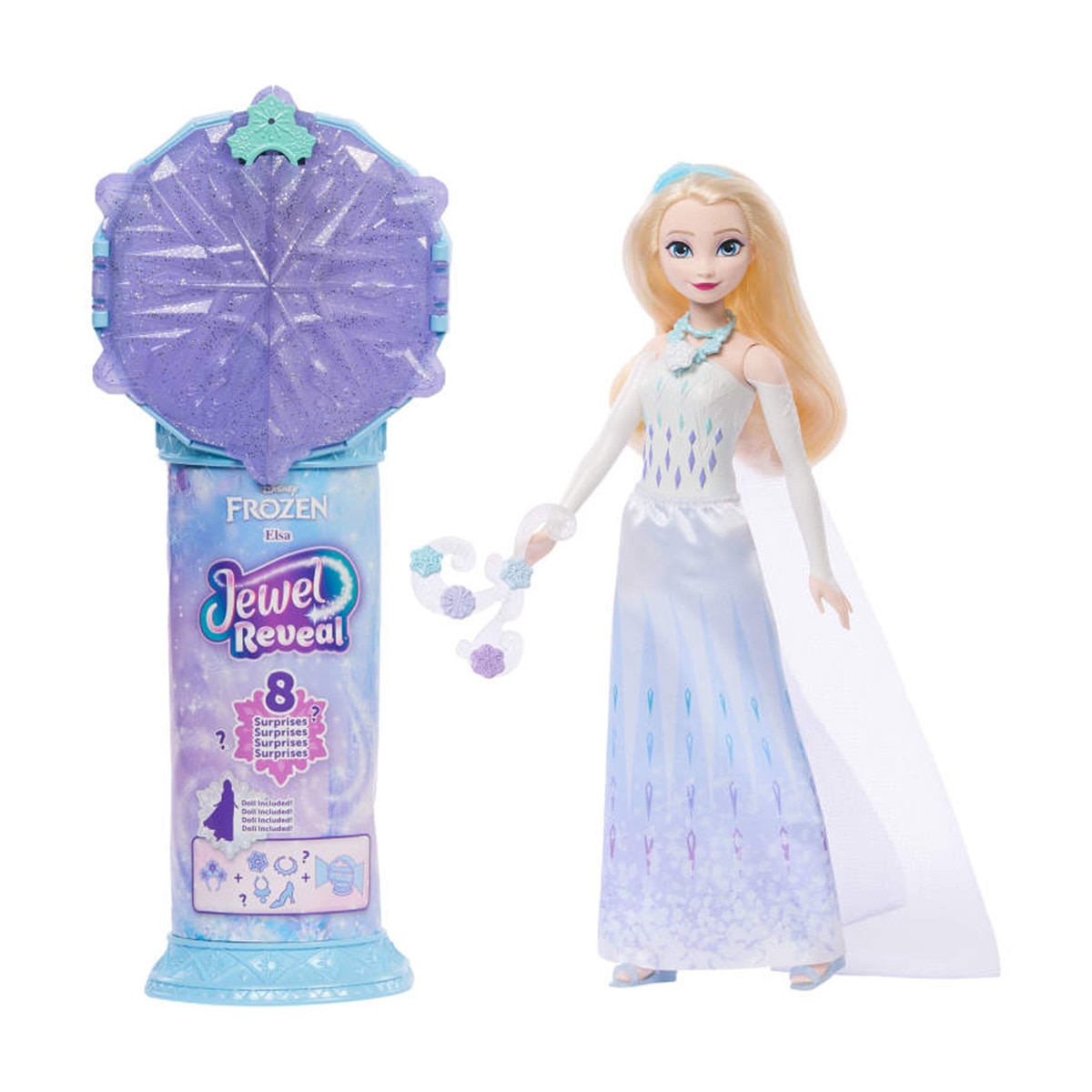 Imagen 0 de Disney Princess Frozen Jewel Reveal Muñeca Elsa sorpresa