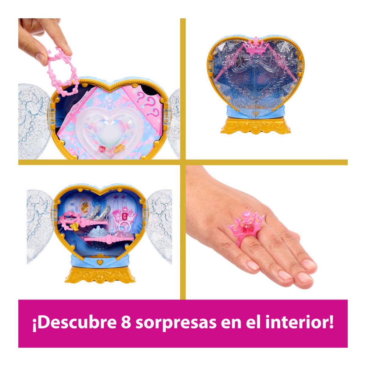 Disney Princess Jewel Reveal Muñeca Cenicienta sorpresa 3