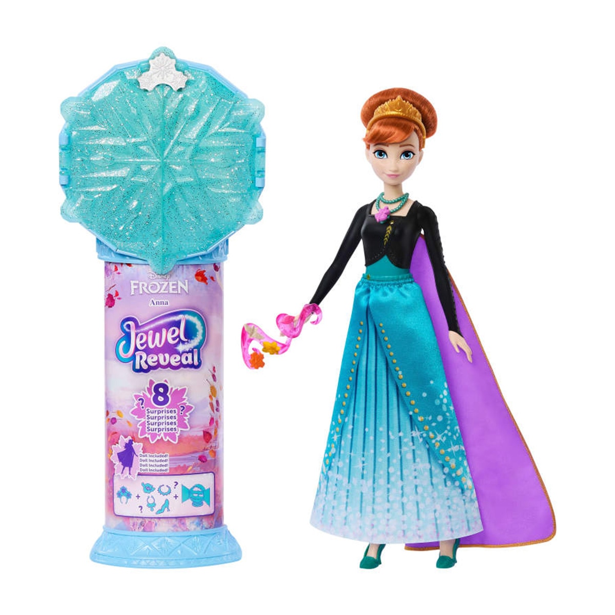 Imagen 0 de Disney Princess Frozen Jewel Reveal Muñeca Anna sorpresa