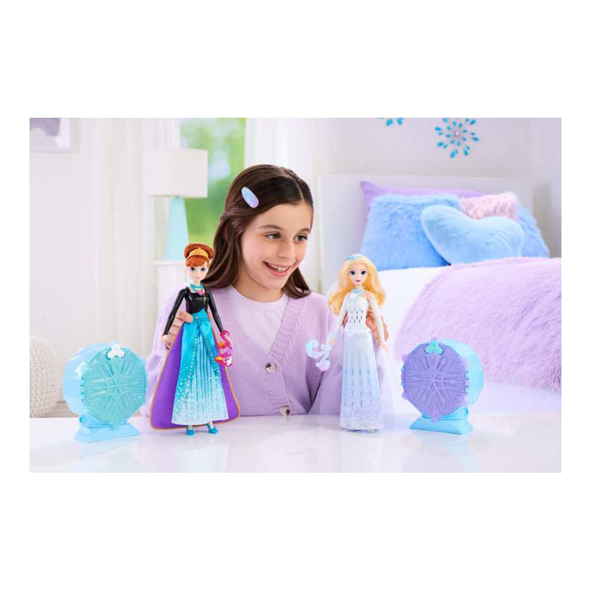 Disney Princess Frozen Jewel Reveal Muñeca Anna sorpresa 3