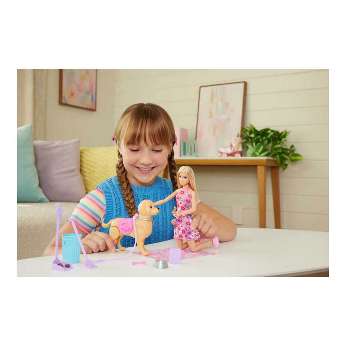 Boneca Barbie Malibú  Passeio com o Cão 2