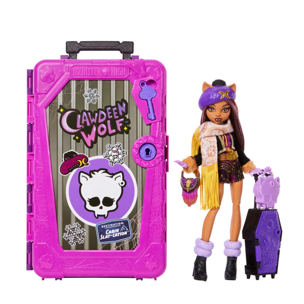 Conjunto de muñeca y accesorios  Skulltimate Secrets Clawdeen Wolf Monster High Mattel 1