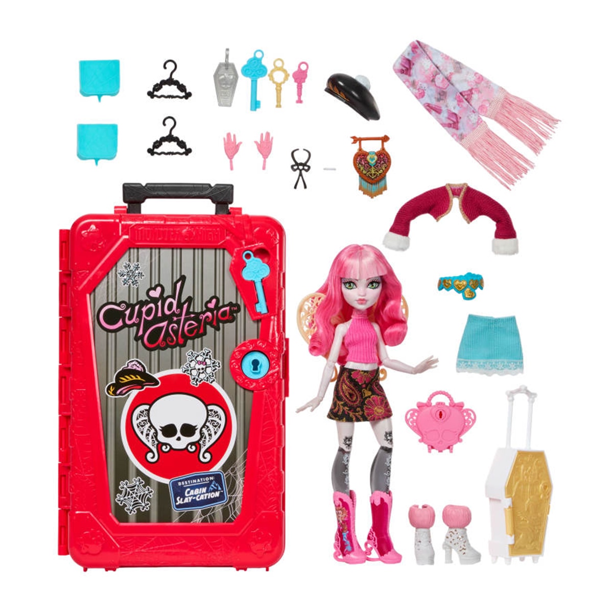 Conjunto de muñeca y accesorio Skulltimate Secrets Cupid Asteria Monster High Mattel 6
