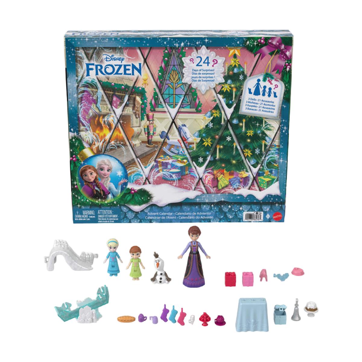 Muñeca  Anna y Elsa de niñas Calendario de Adviento  24 sorpresas  Disney Frozen Mattel 1