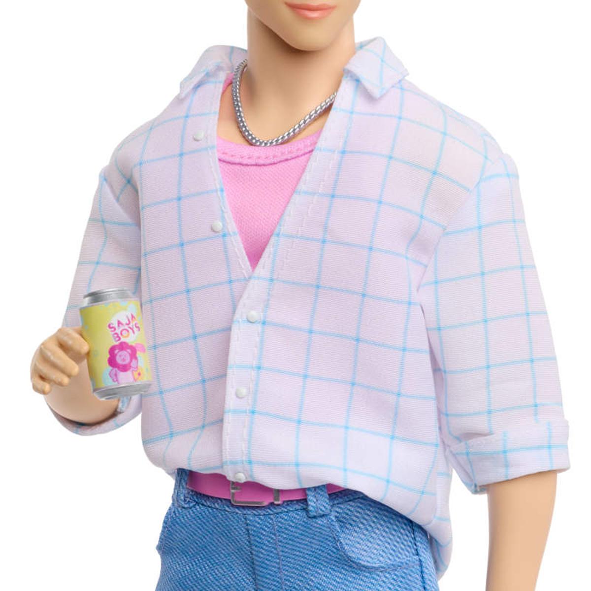 Muñeco K-Pop Jinu Soda Pop inspirado en la película con conjunto de actuación “Soda Pop” y 2 accesorios Mattel 5