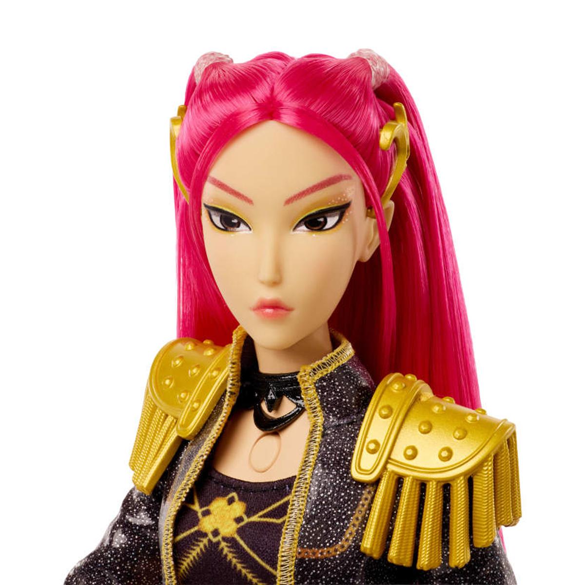 Imagen 2 de Muñeca K-Pop Mira Golden cantante con conjunto característico extraíble y 5 puntos de articulación Mattel