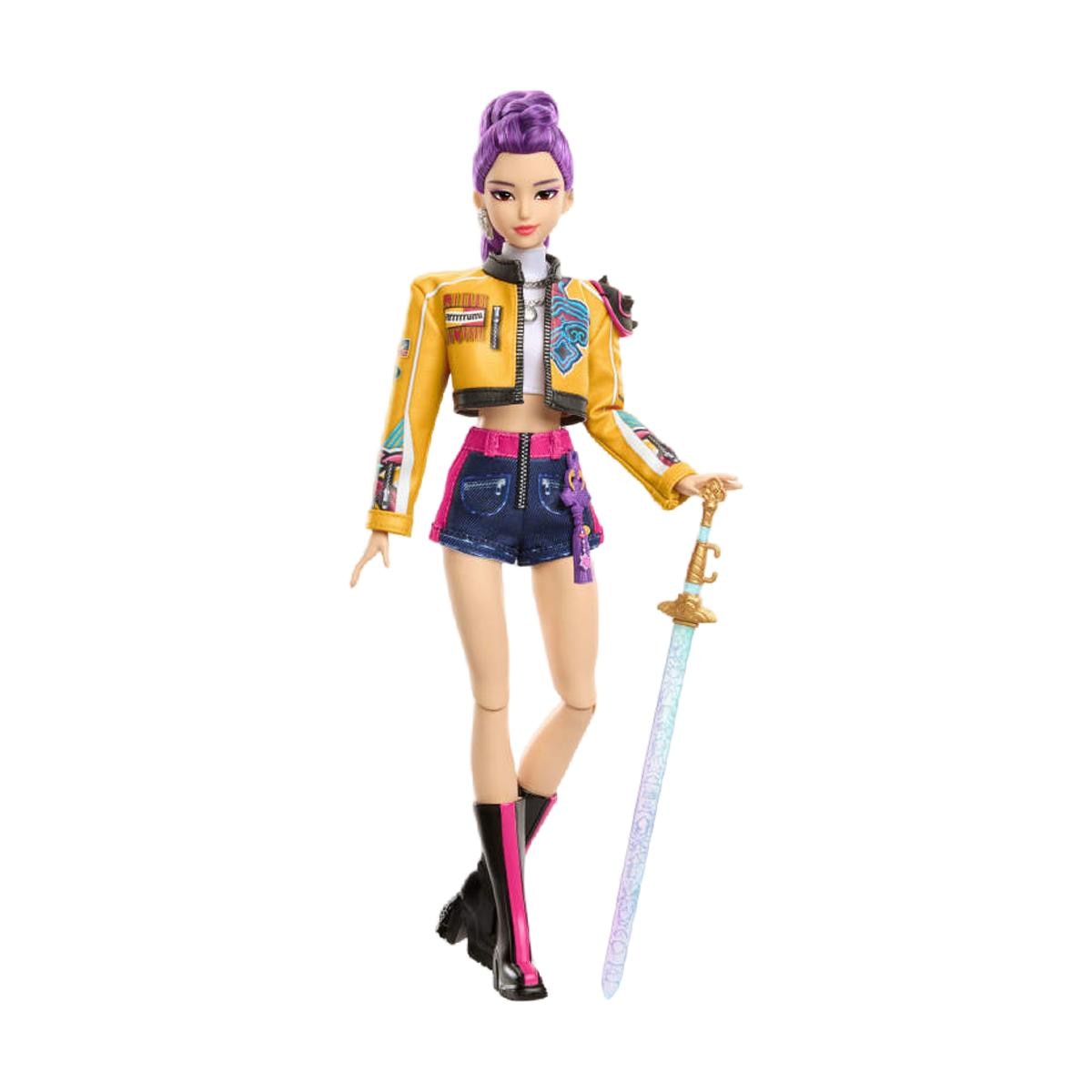 Imagen 5 de Muñeca Rumi HUNTR/X con el conjunto de la actuación "How It's Done" y accesorio de espada Mattel