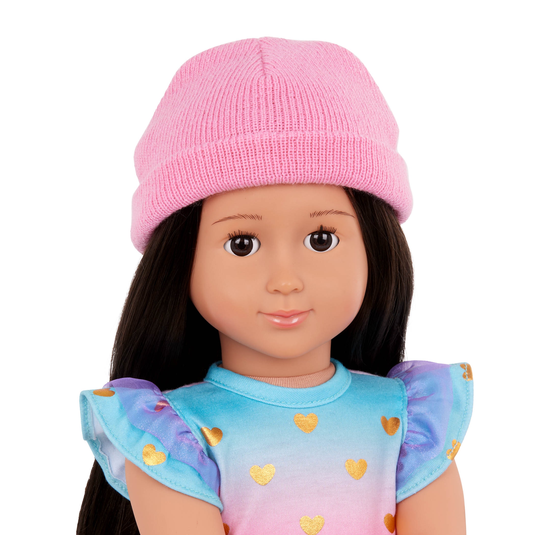 Ropa de muñeca Outfit Vestido con corazones Our Generation 2