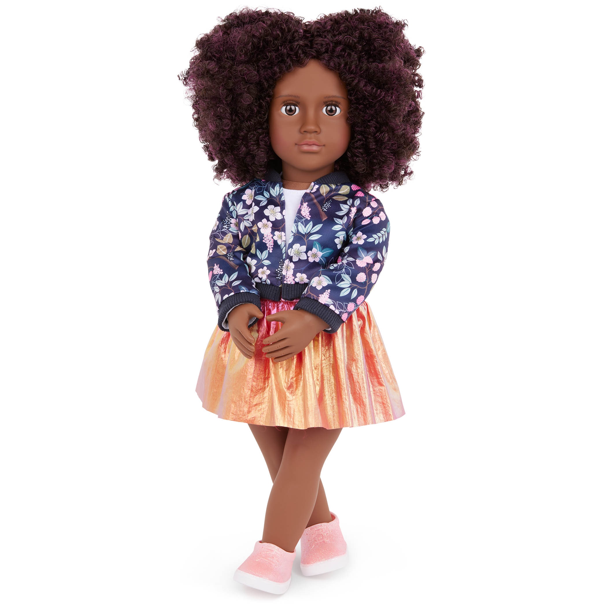 Ropa de muñeca Outfit Chaqueta floral y falda Our Generation 3