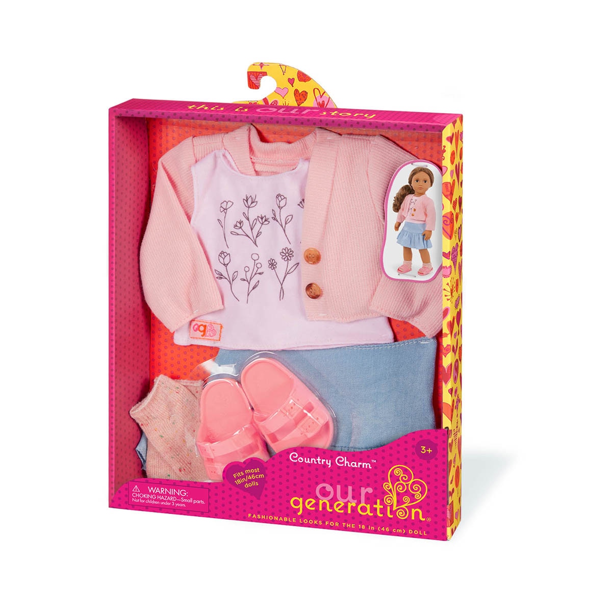 Ropa de muñeca Outfit Sweater y falda Our Generation · Our Generation ...