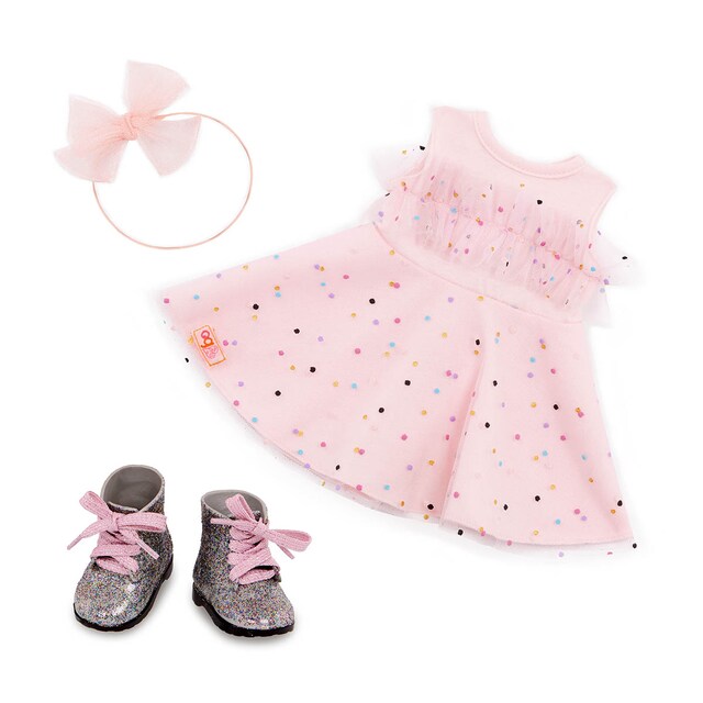 Imagen 0 de Ropa de muñeca Outfit Vestido con botas Our Generation