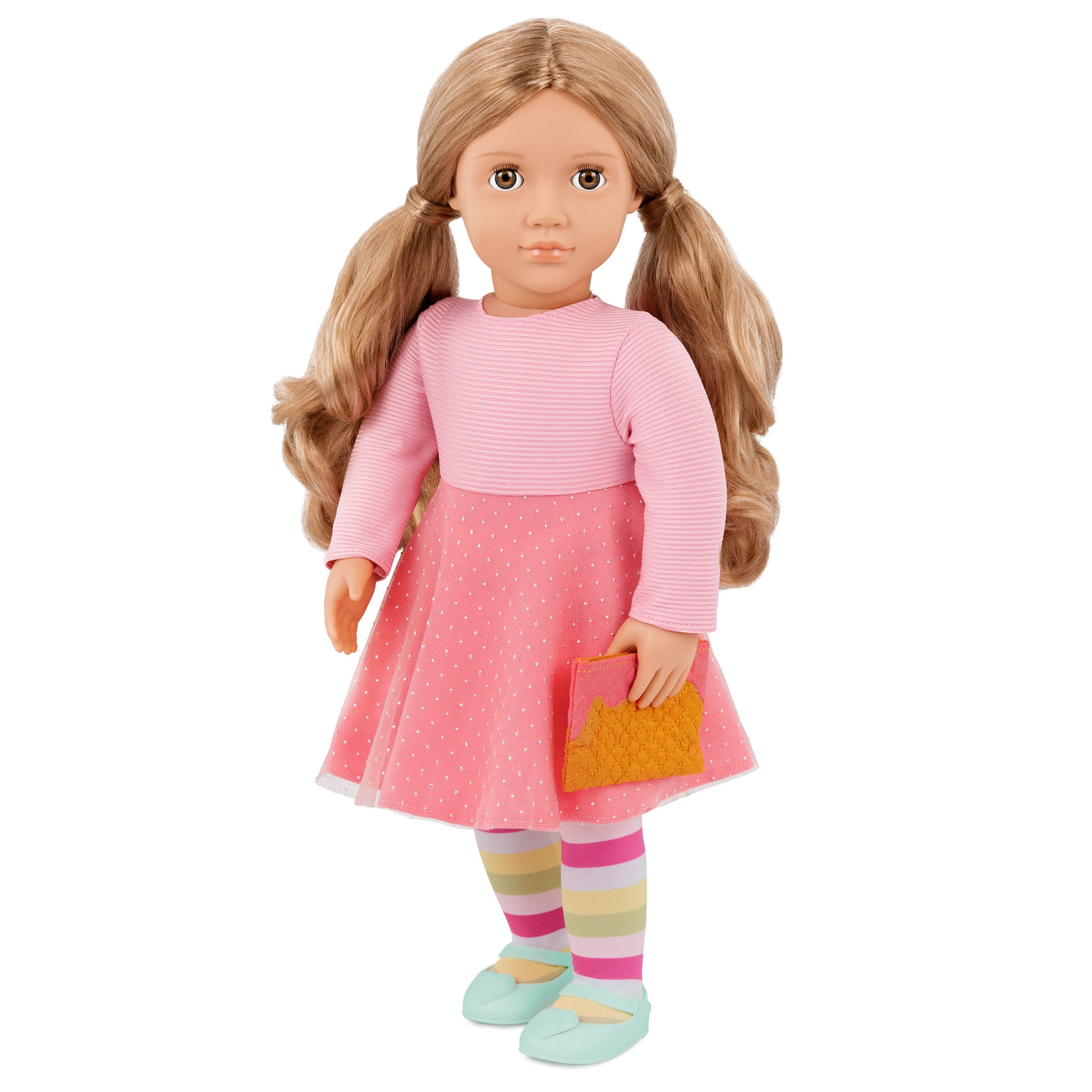 Ropa de muñeca Outfit Vestido con leggings Our Generation 4