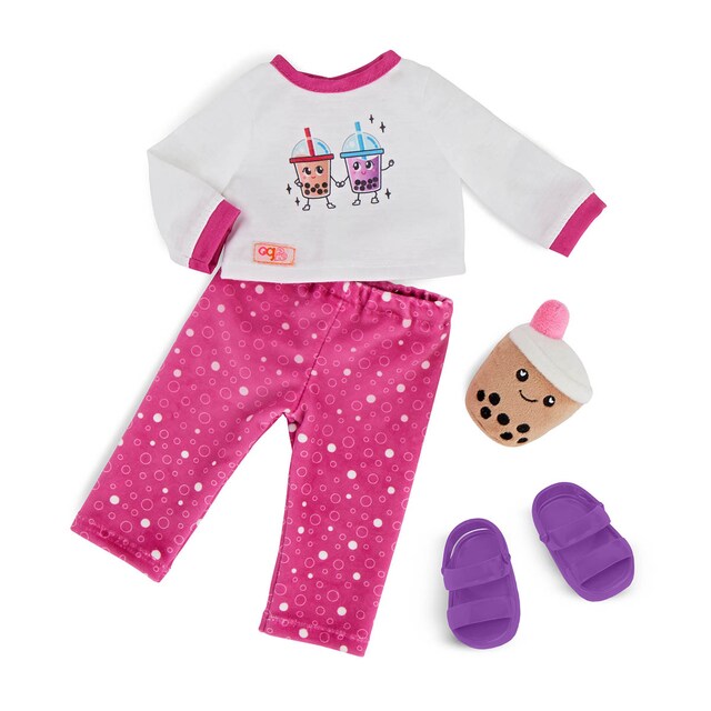 Ropa de muñeca Outfit Pijama con peluche Our Generation