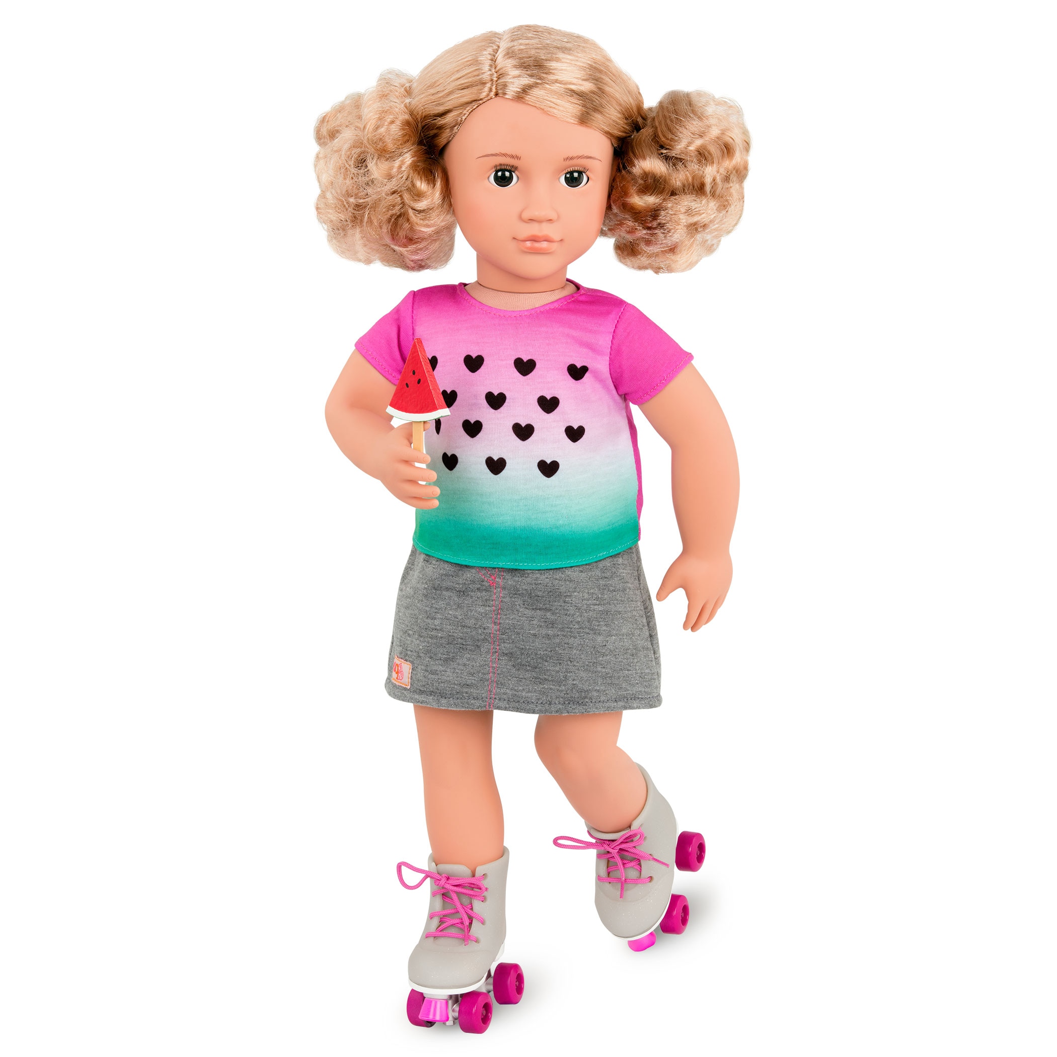 Outfit sandia con patines Our Generation 2