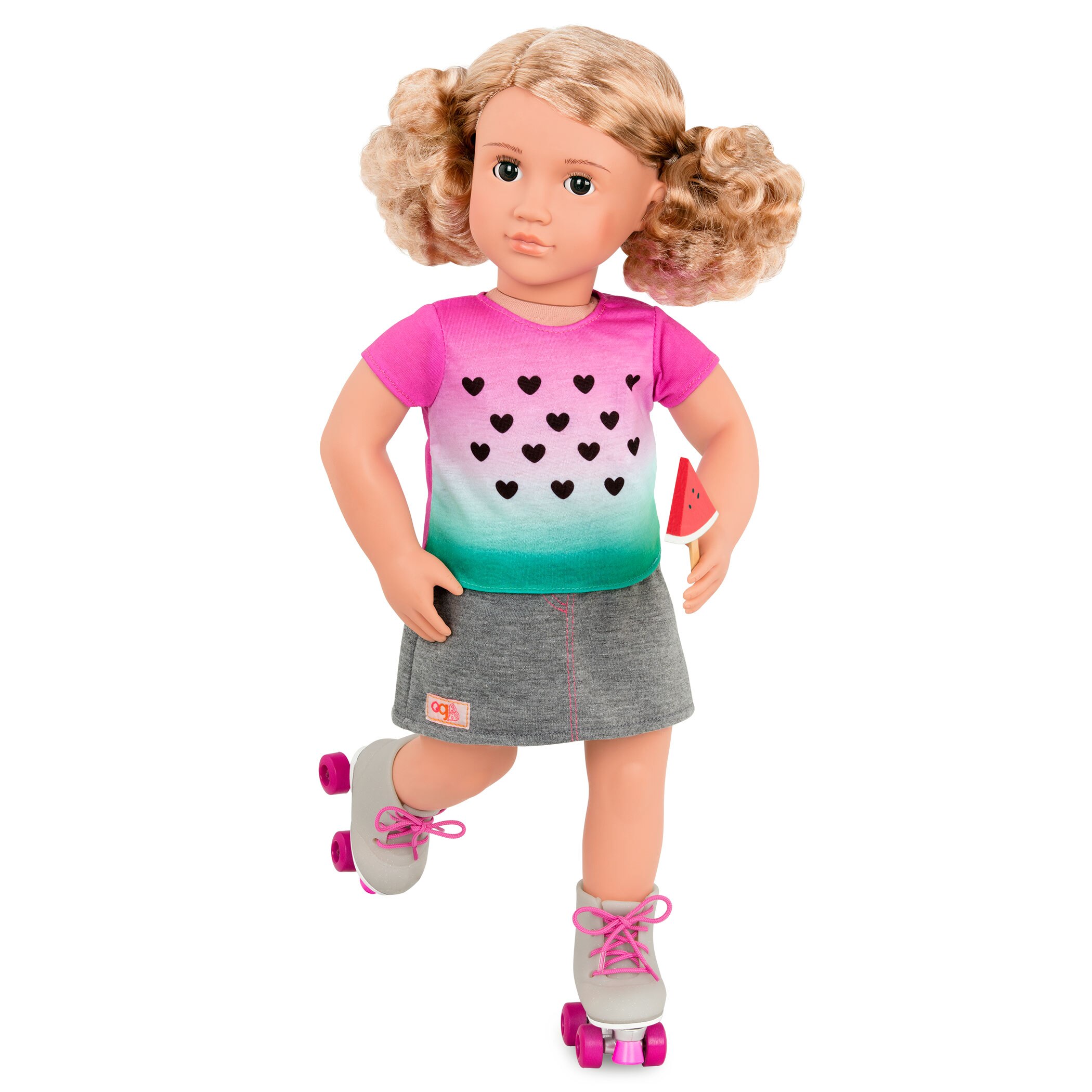 Outfit sandia con patines Our Generation 3