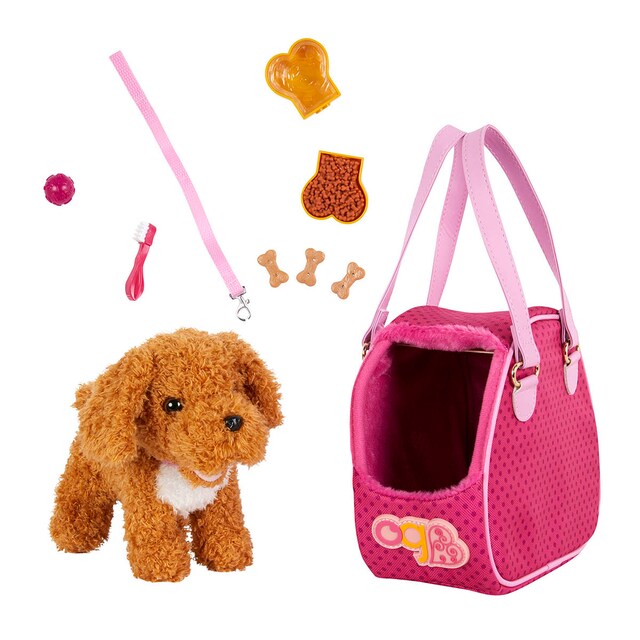 Imagen 0 de Perrito Poodle Con Bolso Y Accesorios Our Generation